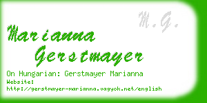 marianna gerstmayer business card